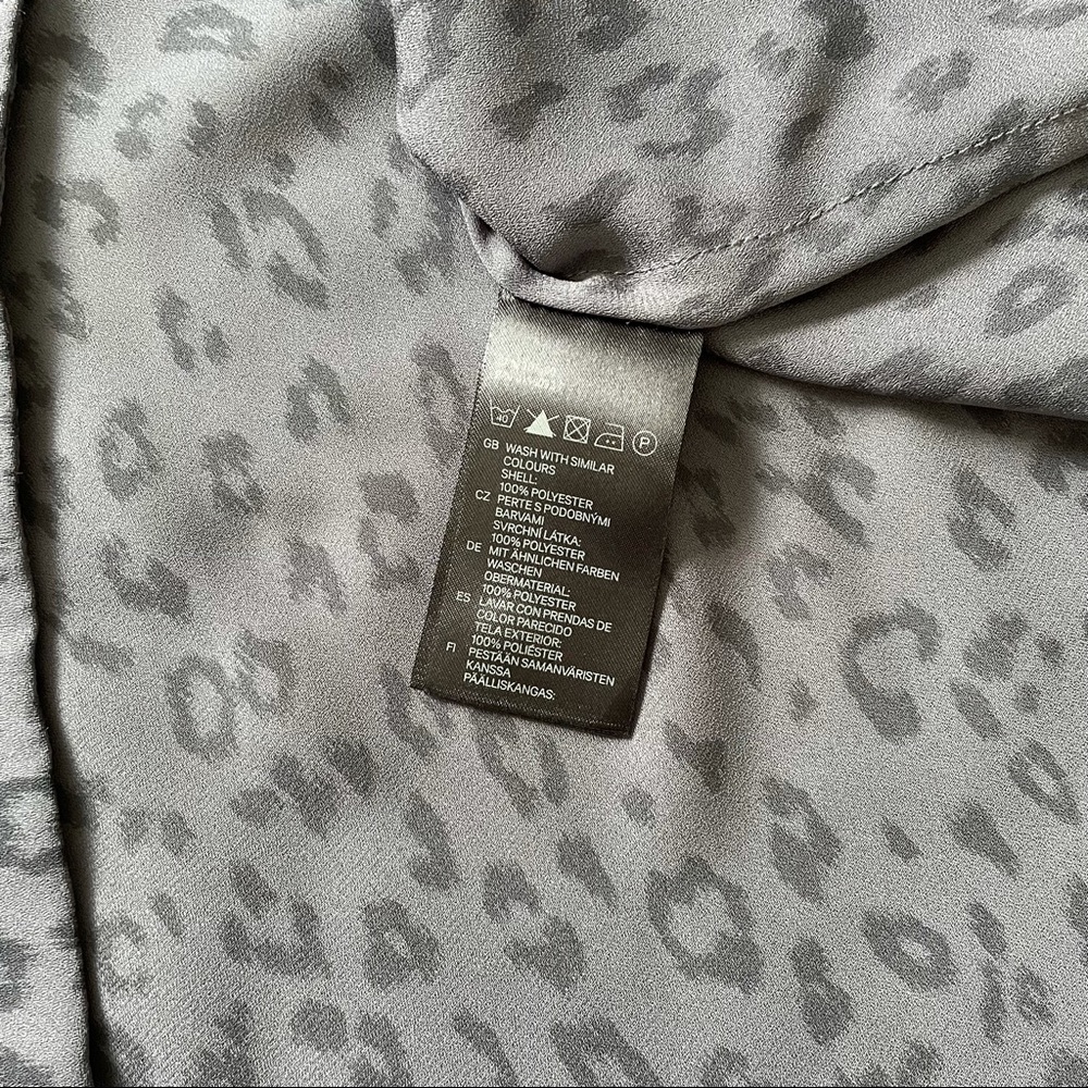 H&M Sleeveless Leopard Print Tunic Size 8 - Picture 7 of 7